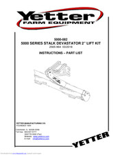 Yetter 5000-082 Instructions-Parts List Manual