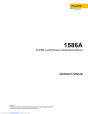 Fluke Calibration 1586A Super-DAQ Calibration Manual