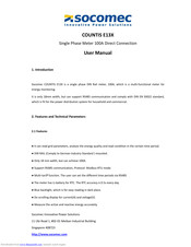socomec COUNTIS E13X User Manual
