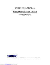 Contech CDO-01 Instruction Manual