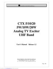 DB Elettronica Telecomunicazioni CTX 10 User Manual
