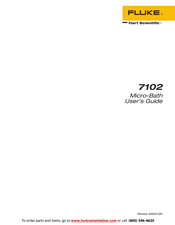 Fluke Micro-Bath 7102 User Manual