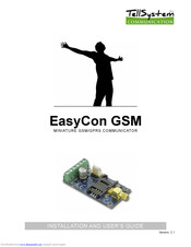 TellSystem Communication EasyCon GSM Installation And User Manual