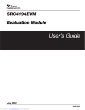 Texas Instruments SRC4194EVM User Manual