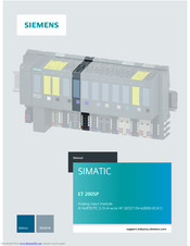 Siemens SIMATIC ET 200SP Manual