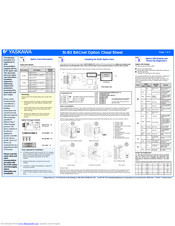 YASKAWA SI-B3 Quick Start Manual