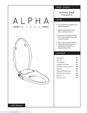 Alpha Bidet Alpha One User Manual