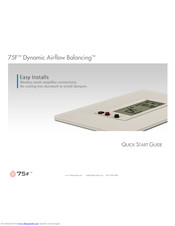75F Dynamic Airflow Balancing Quick Start Manual