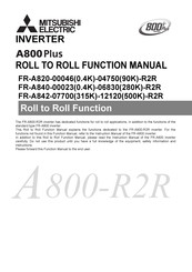 Mitsubishi Electric A800 Plus Series Function Manual