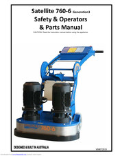 Floorex Products Satellite 760-6 Generation3 Safety & Operators & Parts Manual