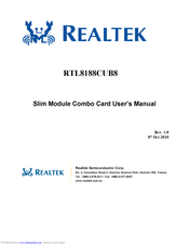 Realtek RTL8188CUB8 User Manual