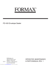 Formax FD 430 Operator, Maintenance, & Parts Manual
