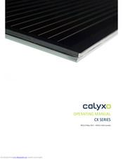 Calyxo CX4 Operating Manual
