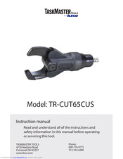TASKMASTER TR-CUT65CUS Instruction Manual