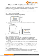 Apsystems ECU-3Z Manuals | ManualsLib