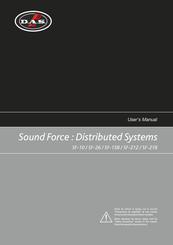 D.A.S. Sound Froce SF-10 User Manual