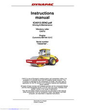 Dynapac CA 512 Series Instruction Manual