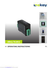 eKey HOME CV WIEG Operating Instructions Manual
