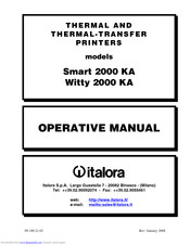 Italora Smart 2000 KA Operative Manual