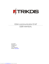 Trikdis G16T User Manual