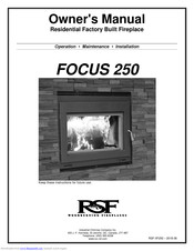 RSF Woodburning Fireplaces FOCUS 250 Owner's Manual