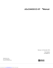 Analog Devices ADuCM4050 EZ-KIT Manual