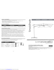 SimplyShade AG15B-2733R-LS-1 Instruction Manual