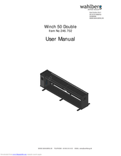 Wahlberg Winch 50 Double User Manual