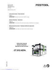 Festool CT SYS HEPA Instruction Manual