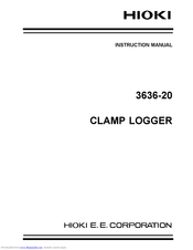 Hioki 3636-20 Instruction Manual