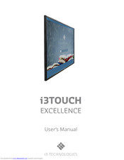 i3-TECHNOLOGIES i3TOUCH EXCELLENCE User Manual