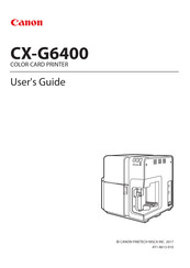 Canon CX-G6400 User Manual