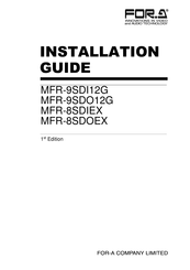 FOR-A MFR-9SDI12G Installation Manual