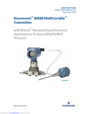 Emerson Rosemount 4088B MultiVariable Quick Start Manual