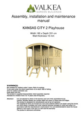 Valkea KANSAS CITY 2 Installation And Maintenance Manual