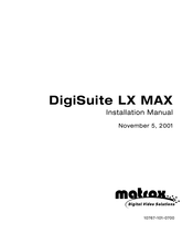 Matrox DigiSuite LX MAX User & Installation Manual