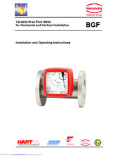Heinrichs BGF Installation And Operating Instructions Manual