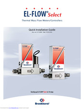 BRONKHORST EL-FLOW Select Quick Installation Manual