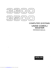 Control Data Corporation 3500 Reference Manual