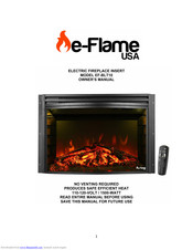 e-Flame USA EF-BLT10 Owner's Manual