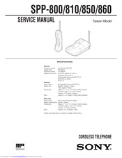 Sony SPP-860 Service Manual