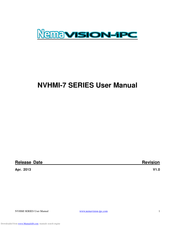 NemaVision-iPC NVHMI-715P User Manual
