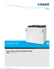 Flexit Nordic S4 Installation Instructions Manual