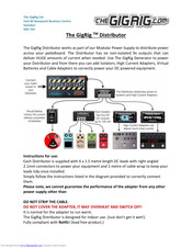 GigRig Distributor Instructions For Use
