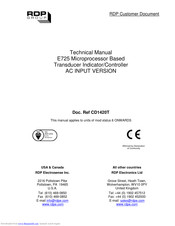 RDP E725 Technical Manual