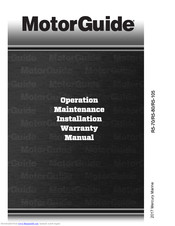 MotorGuide R5-105 Operation, Maintenance & Installation Manual