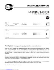 Amperes LS4808 Instruction Manual
