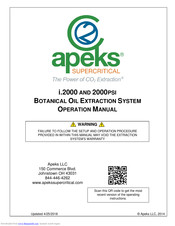 Apeks i.2000 Operation Manual