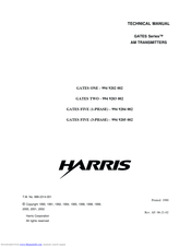 Harris Gates One 994 9202 002 Technical Manual