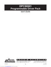 Anaheim Automation DPC50501 User Manual